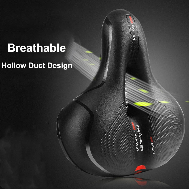 Bequemer, dick gepolsterter Sattel für Bike & Bike+.
