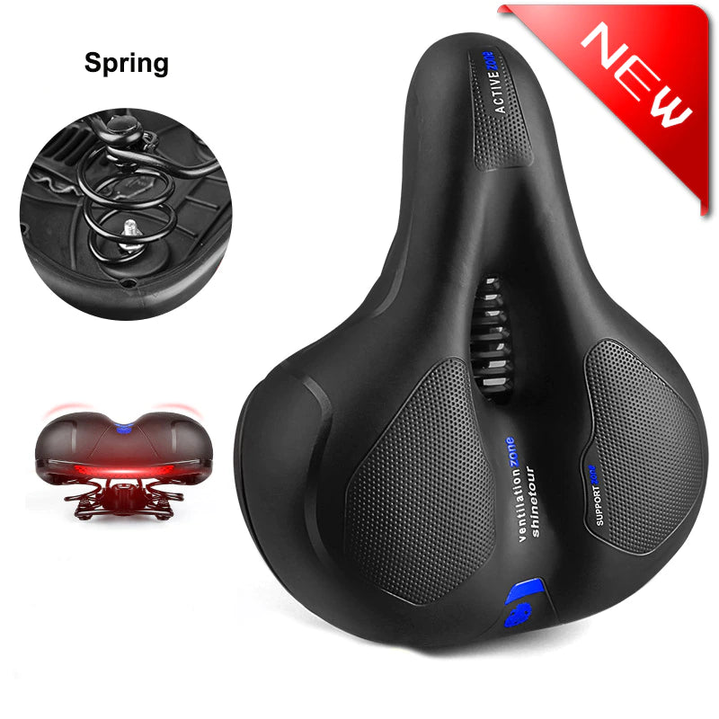 Bequemer, dick gepolsterter Sattel für Bike & Bike+.