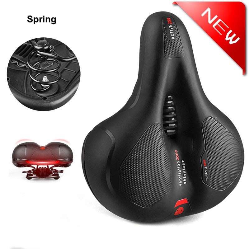 Bequemer, dick gepolsterter Sattel für Bike & Bike+.