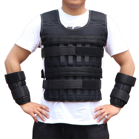 15/35KG Adjustable Load Boxing Training Cycling Fitness Weight Vest